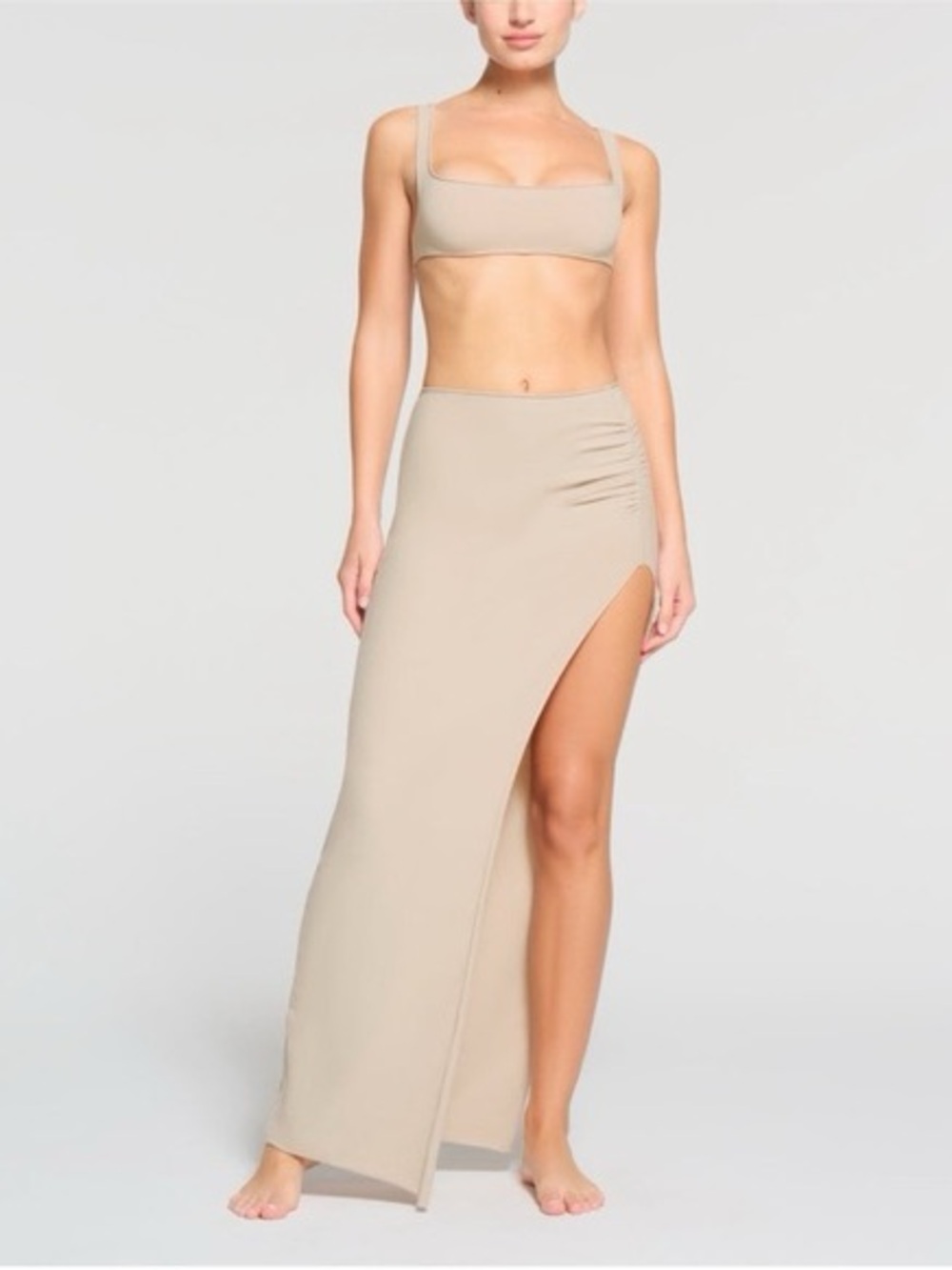 SKIMS Raw Edge Intimates skirt in Stone